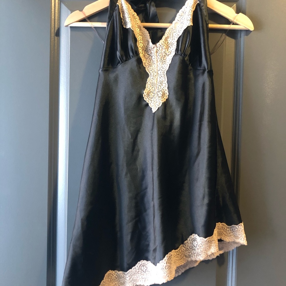 Asymmetrical Satin Chemise